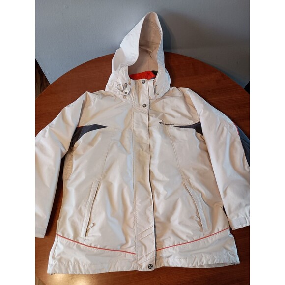 Colombia Womens XL Coat Jacket Omni Heat Shield Interchange White 3 In 1 Hooded - Picture 1 of 16